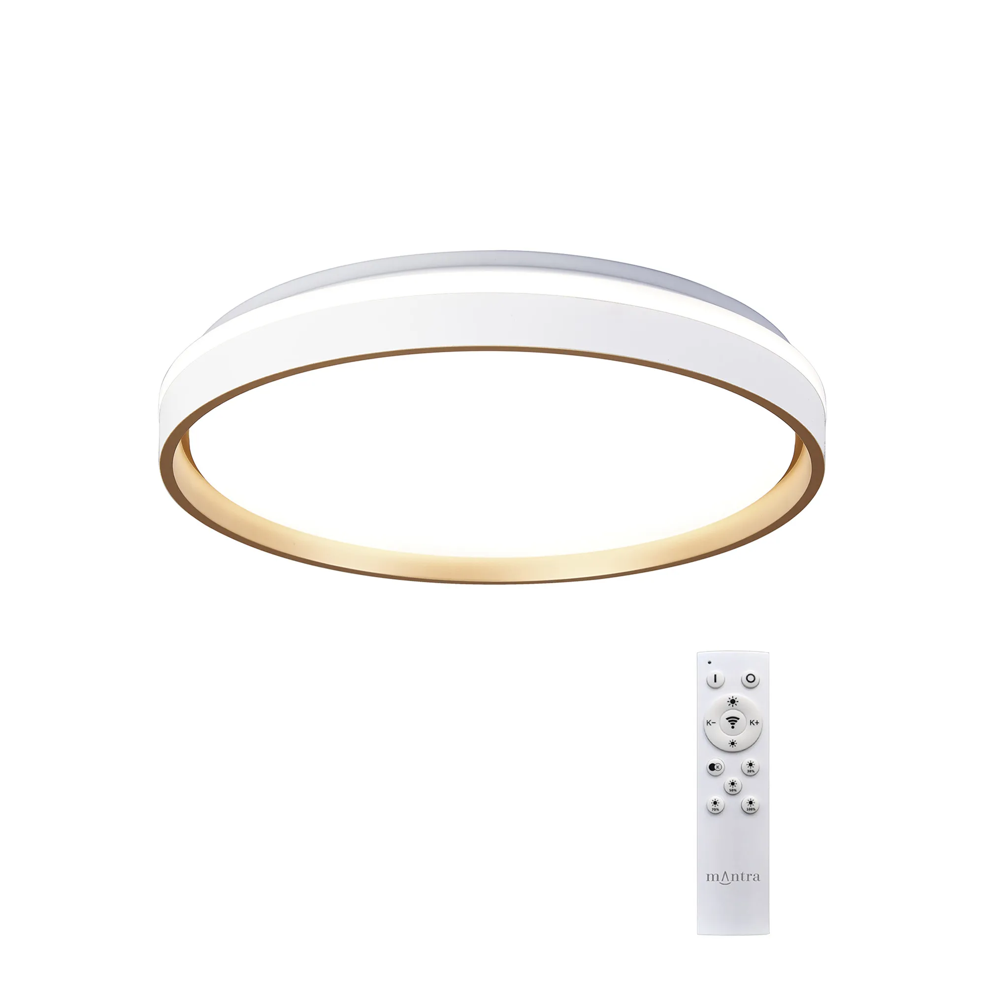 M9026  Verona 55W LED Flush Ceiling Gold